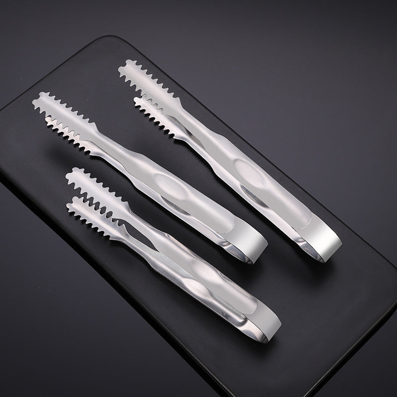 Thickened Bar Towel Clip Creative Whisky Bartender Ice Cube Ice Particle Clip Stainless Steel Ice Clip
