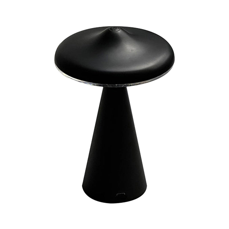New UFO Night Light Luxury Striped Light Effect Mushroom Ambient Lamp Hotel Living Room Bedroom Bedside Decorative Table Lamp