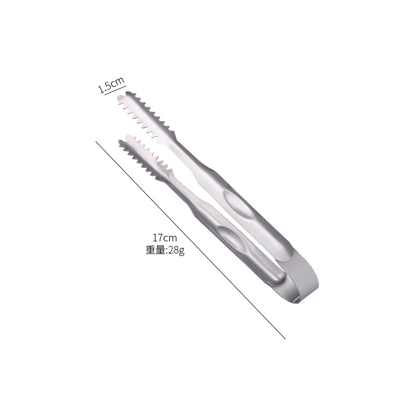 Thickened Bar Towel Clip Creative Whisky Bartender Ice Cube Ice Particle Clip Stainless Steel Ice Clip