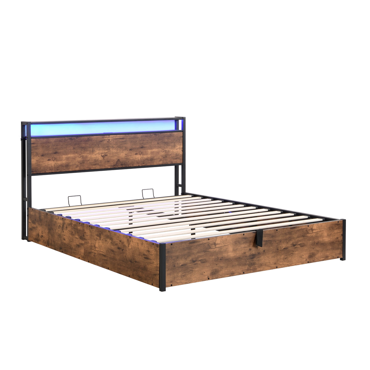 Full-Size Lift-Up Storage Bed Frame