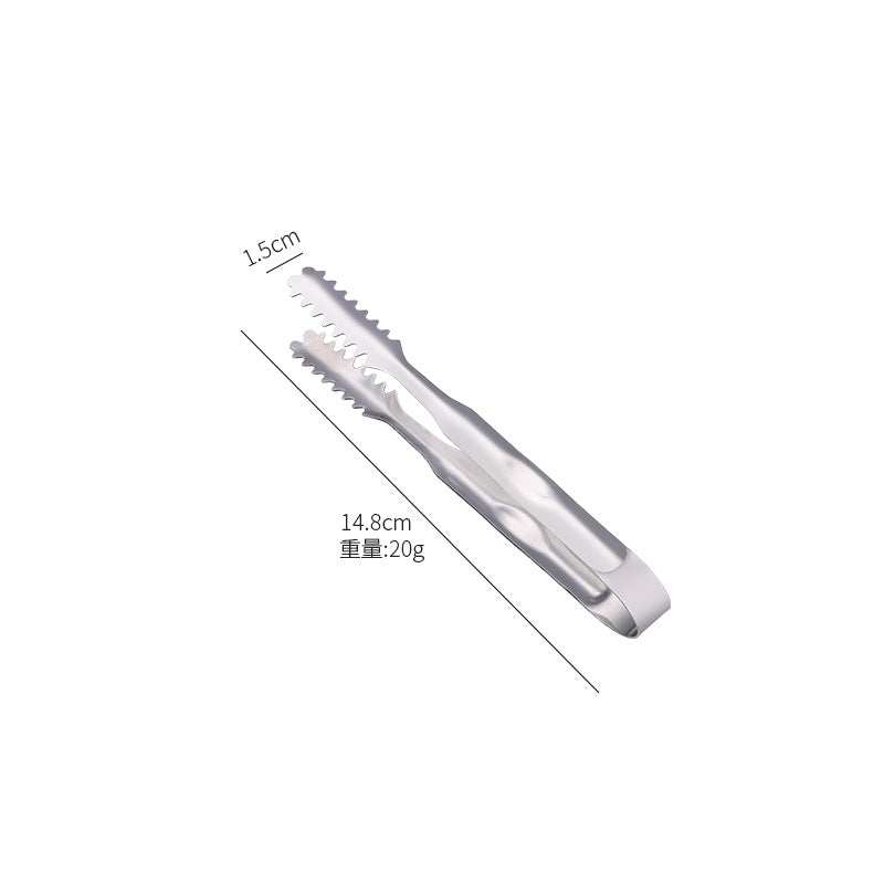 Thickened Bar Towel Clip Creative Whisky Bartender Ice Cube Ice Particle Clip Stainless Steel Ice Clip