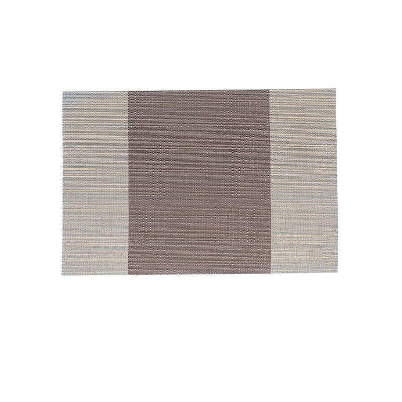 Simple Placemats PVC Non-Slip Heat Insulation European-Style PVC Table Mats Disposable Environmental Protection Dishes Western Placemats