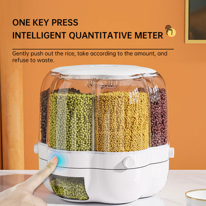 Rotating Divided Grain Storage Box