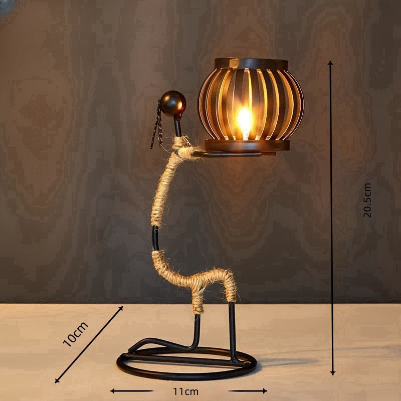 Wrought Iron Candle Holder
