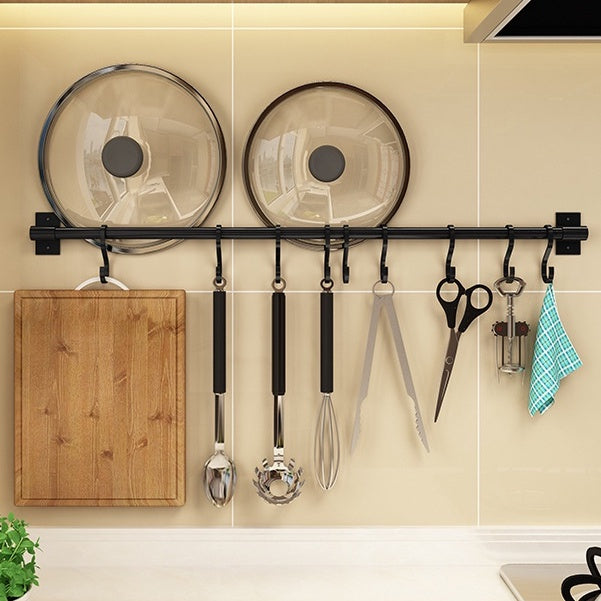 No-Drill Kitchen Utensil Hook Rack