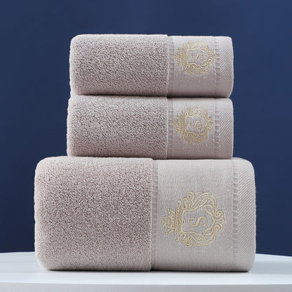Cotton Bath & Hand Towels – Set of 3