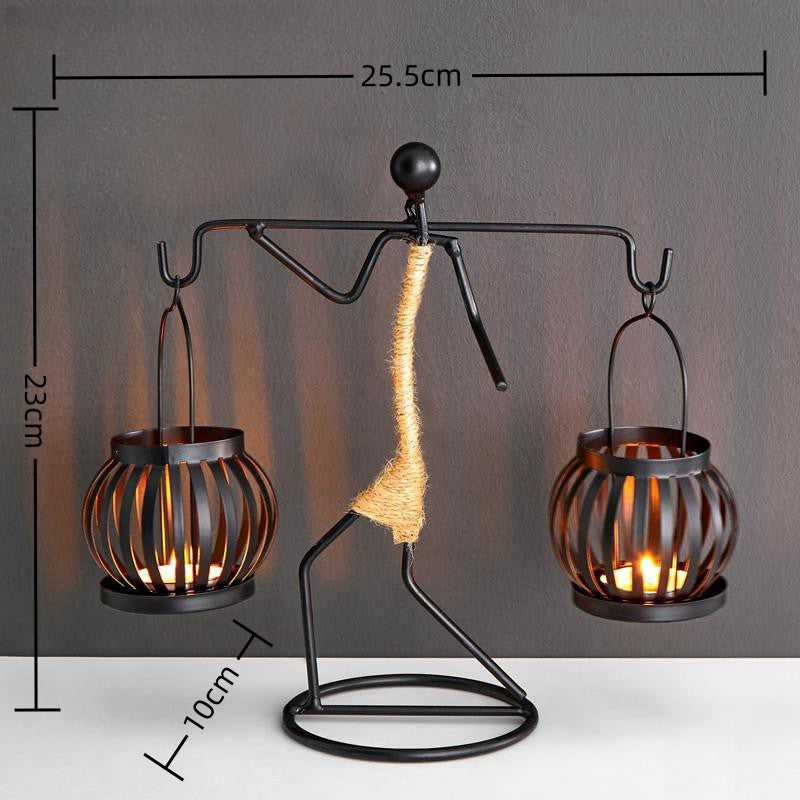 Wrought Iron Candle Holder