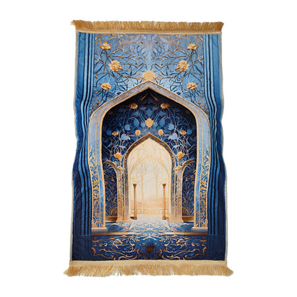 Worship Carpet Living Room Prayer Mat Velvet Printed Mat
