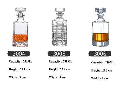 Crystal Glass Whiskey Decanter – 750 ml