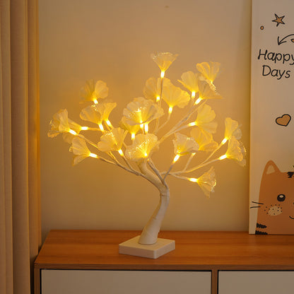 Fiber Optic Tree Light LED Party Decoration Glow Tree Thanksgiving Indoor Outdoor Landscape Home Decor Light Tree Lamp