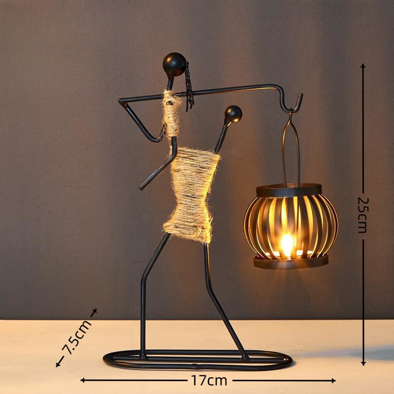 Wrought Iron Candle Holder