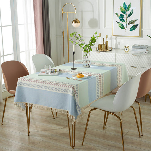 New American Country Household Waterproof Coffee Table Tablecloth Desk Tablecloth Cloth Dustproof Tablecloth