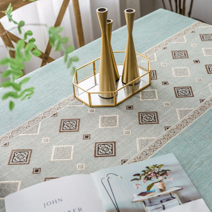 Linen Ethnic Style Linen Washable Tablecloth Pastoral Style Tablecloth Rectangular Table Flag Table Mat Tea Table Tablecloth