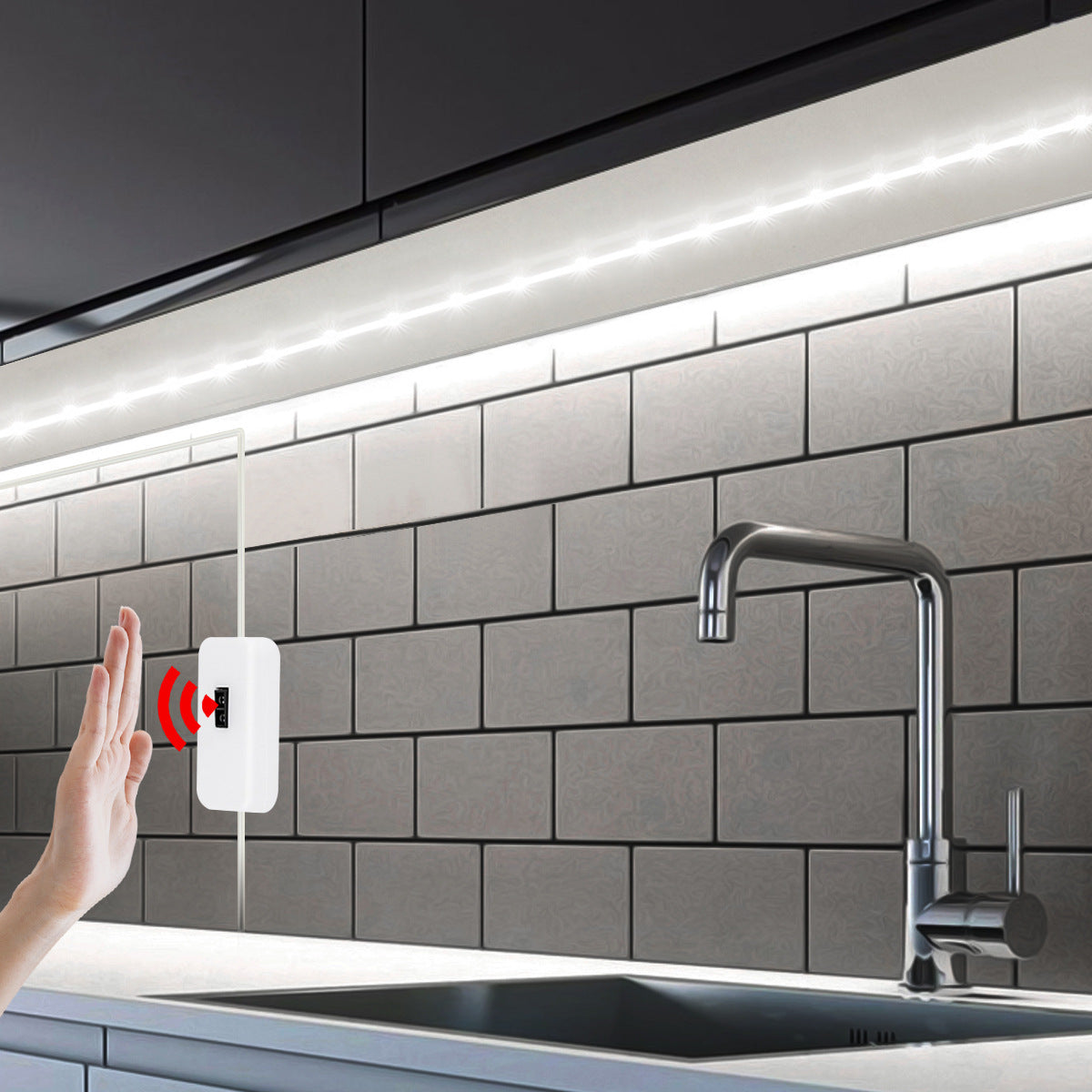 Hand-Sweep Sensor LED Cabinet Light