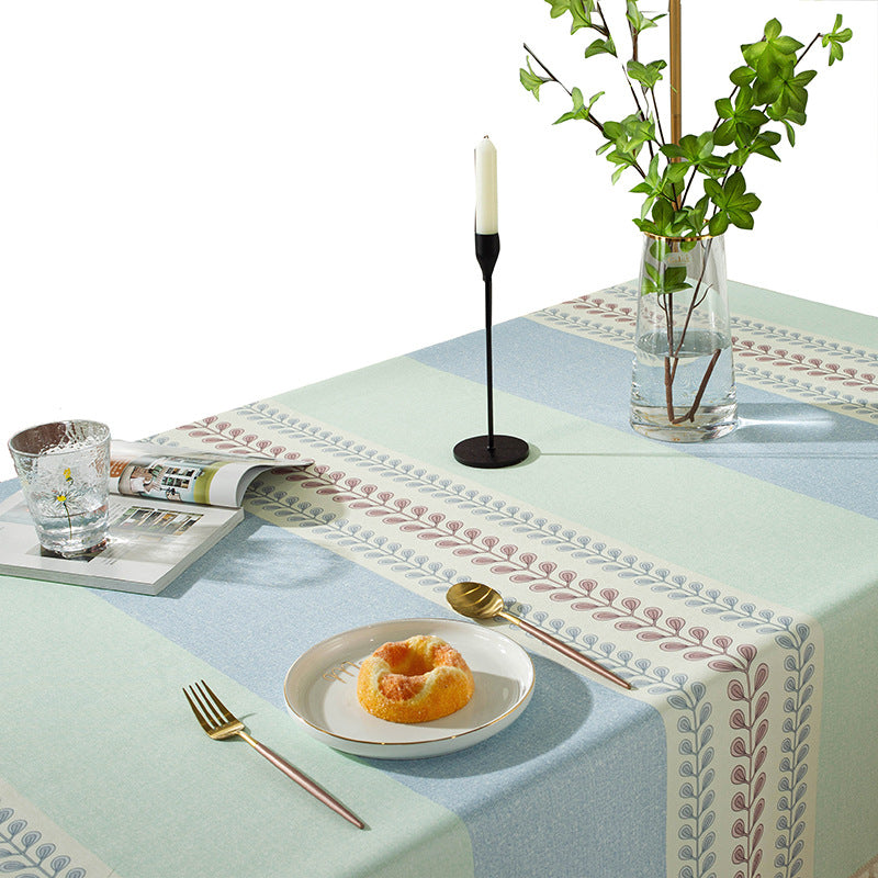 New American Country Household Waterproof Coffee Table Tablecloth Desk Tablecloth Cloth Dustproof Tablecloth