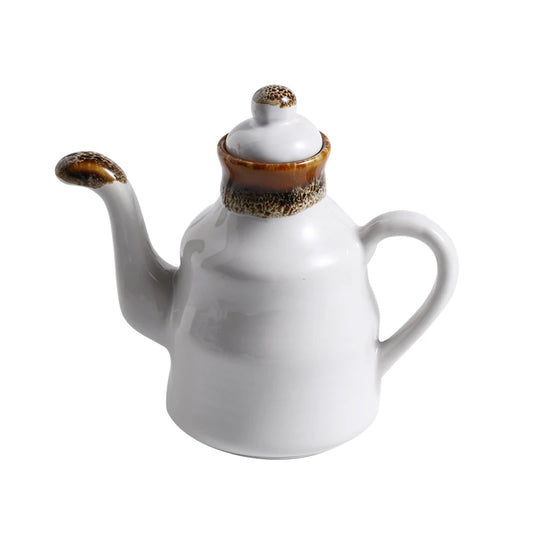 Ceramic Blue and White Kuibai Oil Pot Vinegar Bottle Oil Bottle Vinegar Pot Seasoning Pot Soy Sauce Hotel Restaurant