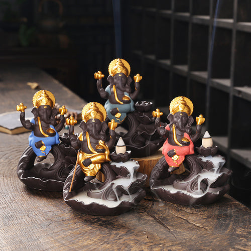 Purple Sand Backflow Incense Burner Like God Ornaments Incense Burner Zen Alpine Running Water Household Sandalwood Incense Burner Line Incense Plug