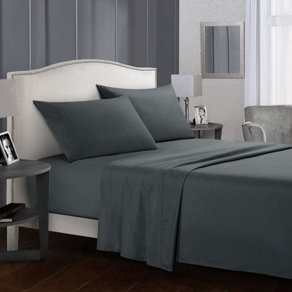 White Bedding Set Queen size Bed sheets Solid color Flat Sheet+Fitted Sheet+Pillowcase Bed Linens