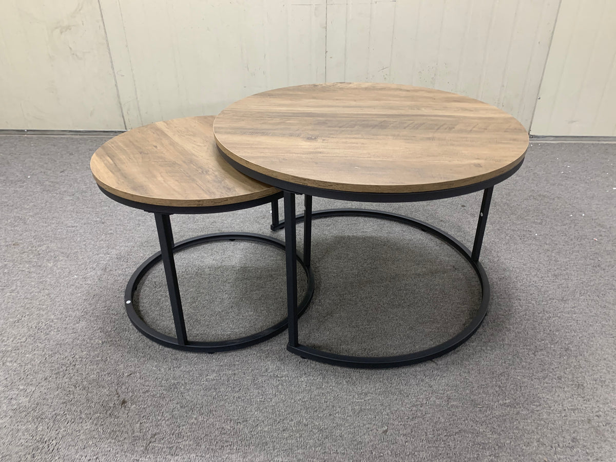 Round Nesting Coffee Tables – Set of 2