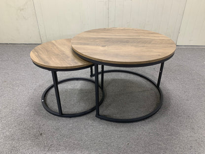 Round Nesting Coffee Tables – Set of 2