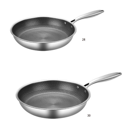 Stainless Steel Honeycomb Frying Pan