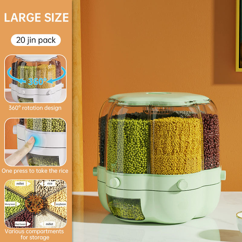 Rotating Divided Grain Storage Box