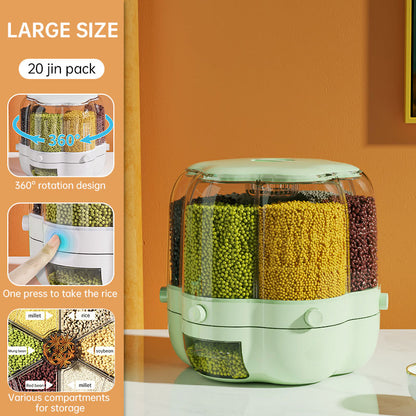 Rotating Divided Grain Storage Box