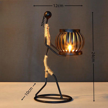 Wrought Iron Candle Holder