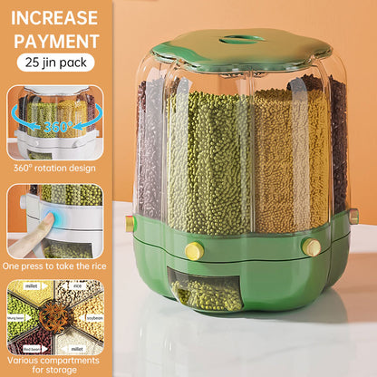 Rotating Divided Grain Storage Box