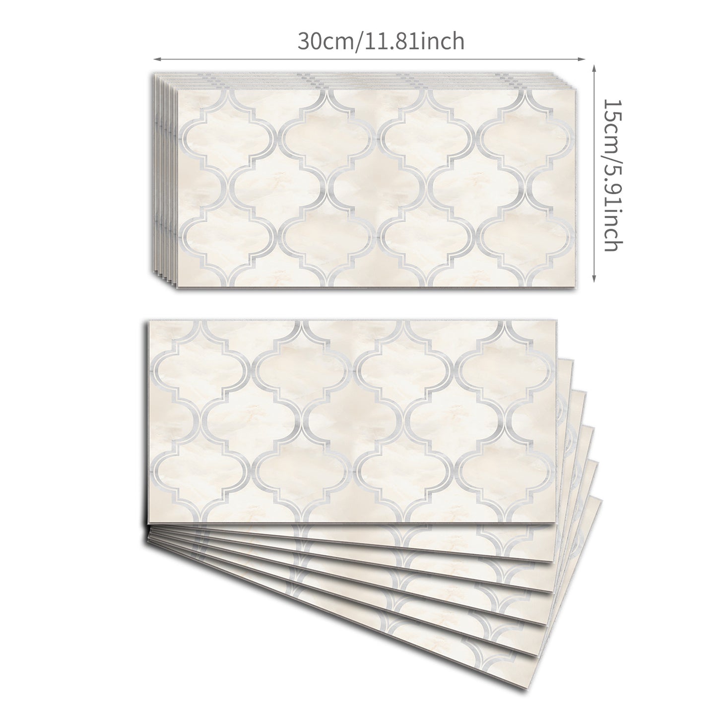 Funlife Elegant Style Thickened Brick Stickers American-Style New Kitchen Wall Decoration Waterproof Self-Adhesive