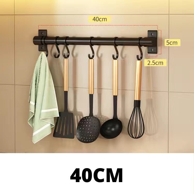 No-Drill Kitchen Utensil Hook Rack