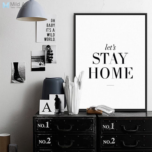 Minimalist Black White Motivational Typography Quotes A4 Poster Print Life Picture Canvas Painting No Frame Home Wall Art Decor