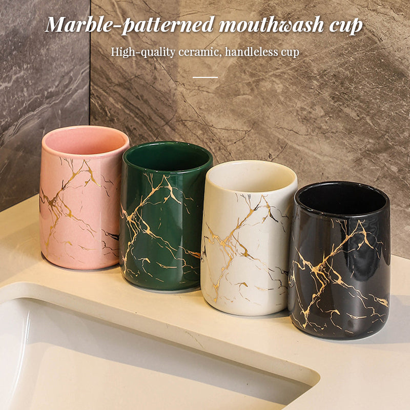 Couple's Ceramic Bathroom Cups