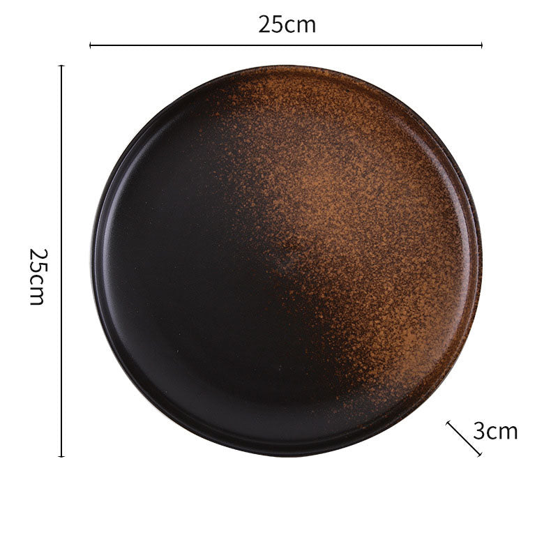 Japanese Tableware Net Red Ins High Level Sense Ceremony Steak Plate Home Light Luxury Breakfast Plate Western Plate