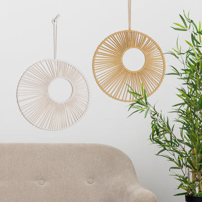 New Wall Decoration Pendant Pendant Handmade Sen Series Round Iron Ring Hollow Pendant Tapestry
