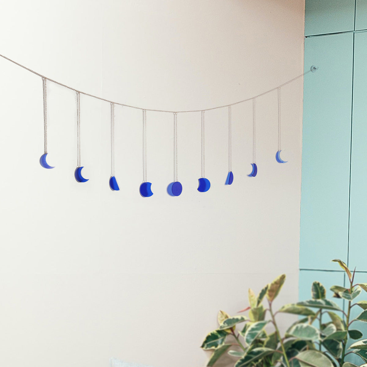 Acrylic Eclipse 9 Hanging Iron Chain Wall Ornament Wall Ornament