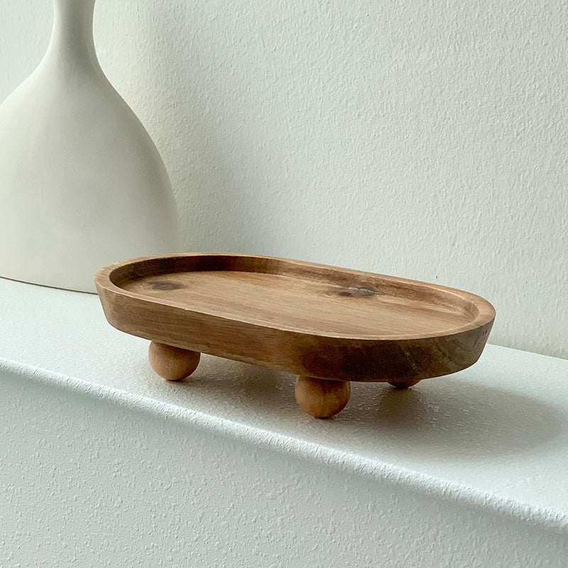 Wooden Entryway Storage Tray