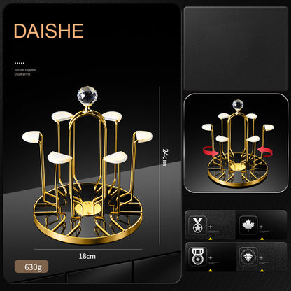 Rotating Glass Drying Rack