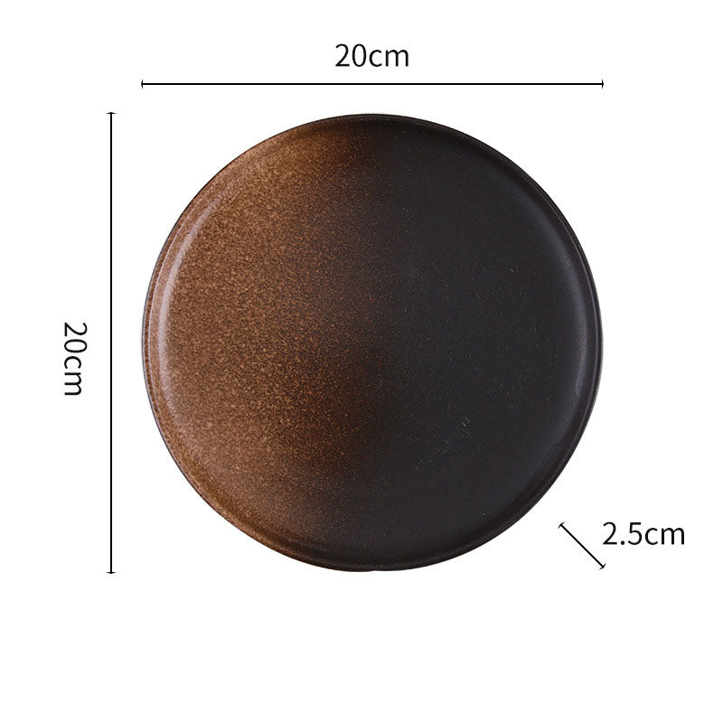 Japanese Tableware Net Red Ins High Level Sense Ceremony Steak Plate Home Light Luxury Breakfast Plate Western Plate