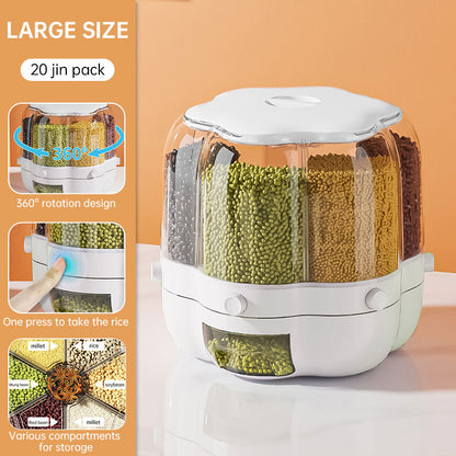 Rotating Divided Grain Storage Box