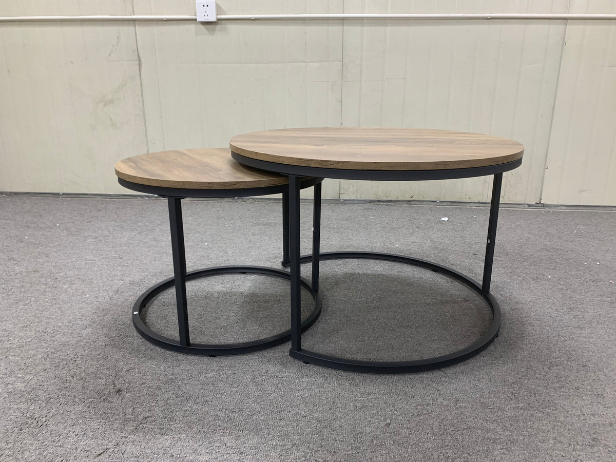 Round Nesting Coffee Tables – Set of 2