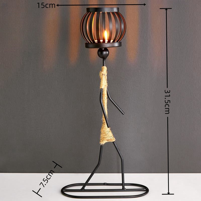 Wrought Iron Candle Holder