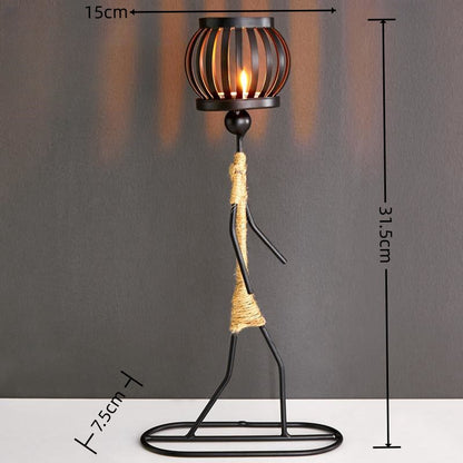 Wrought Iron Candle Holder