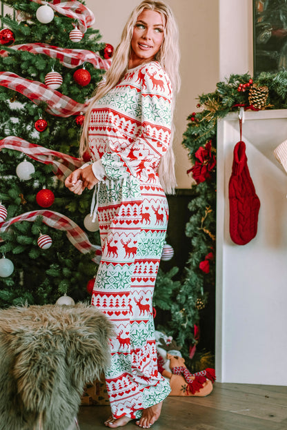 Reindeer Print Lounge Set