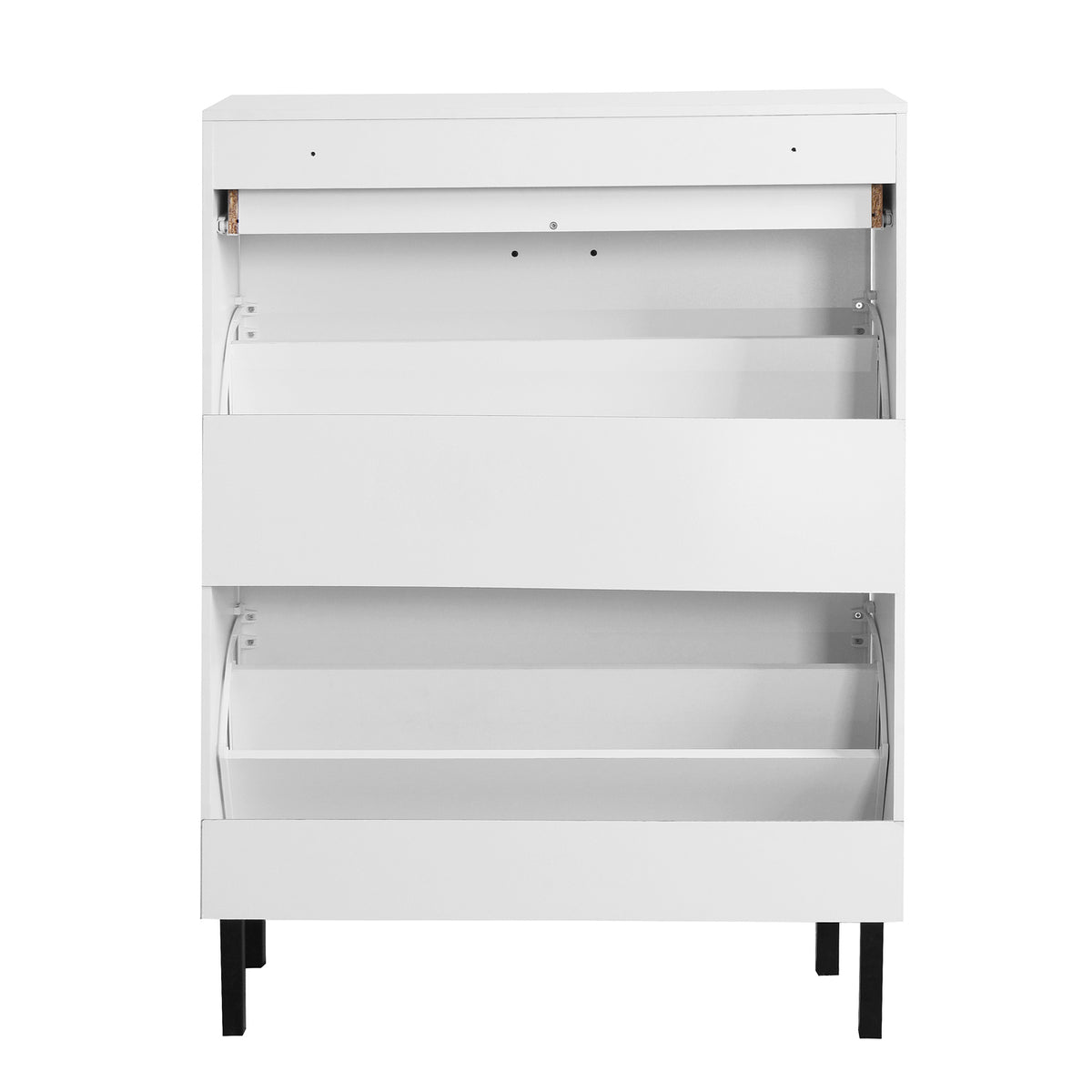 Shoe Cabinet with Two Flip Drawers