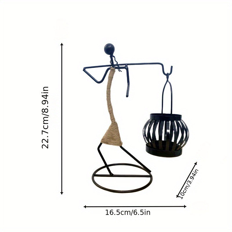 Wrought Iron Candle Holder