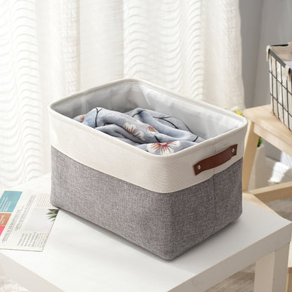 Thickened foldable portable clothing storage basket books snacks toys cosmetics storage box