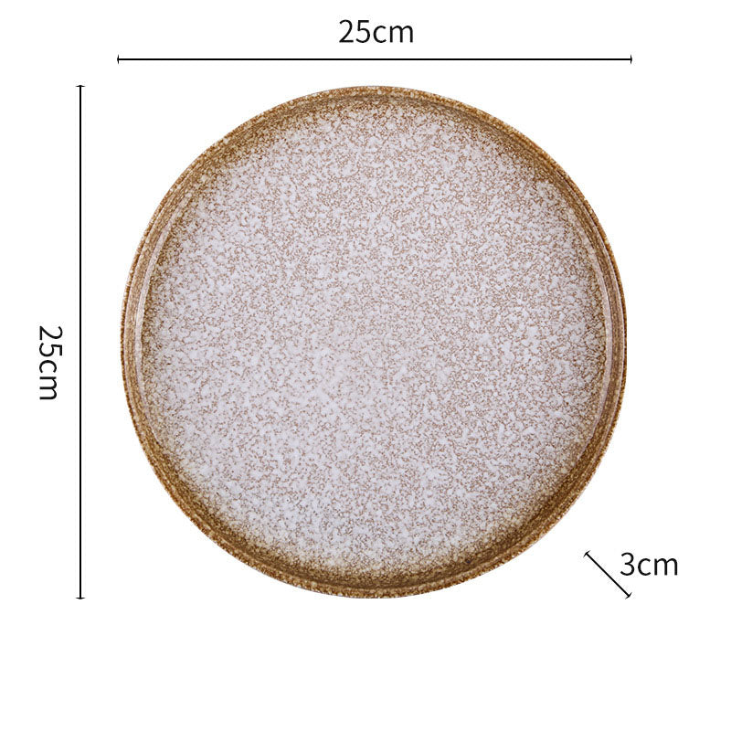 Japanese Tableware Net Red Ins High Level Sense Ceremony Steak Plate Home Light Luxury Breakfast Plate Western Plate