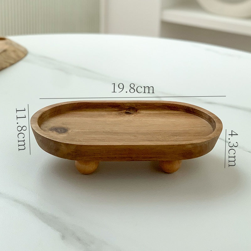 Wooden Entryway Storage Tray