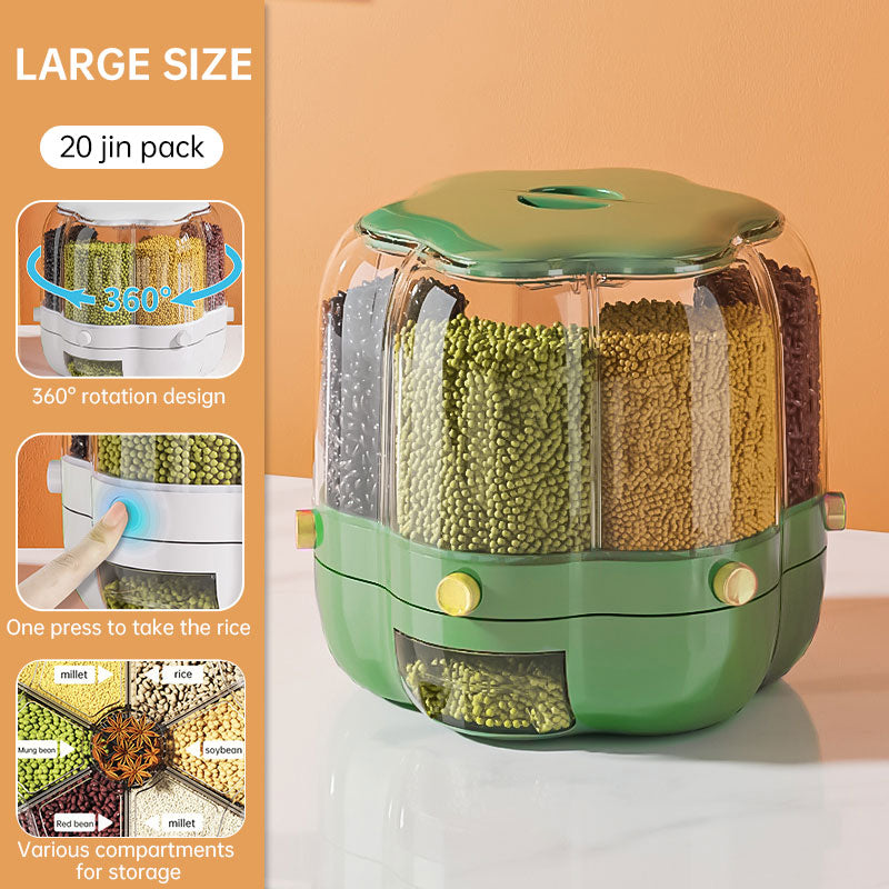 Rotating Divided Grain Storage Box